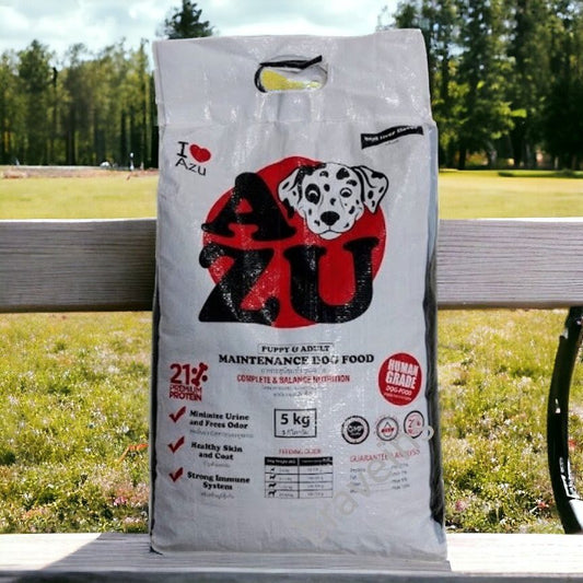 AZU Dog Food 5kg - Complete & Balanced Nutrition for Puppies & Adult Dogs